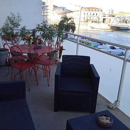 Appartement Cosy Terrasse Vue Quai Canal + Parking Sète Buitenkant foto